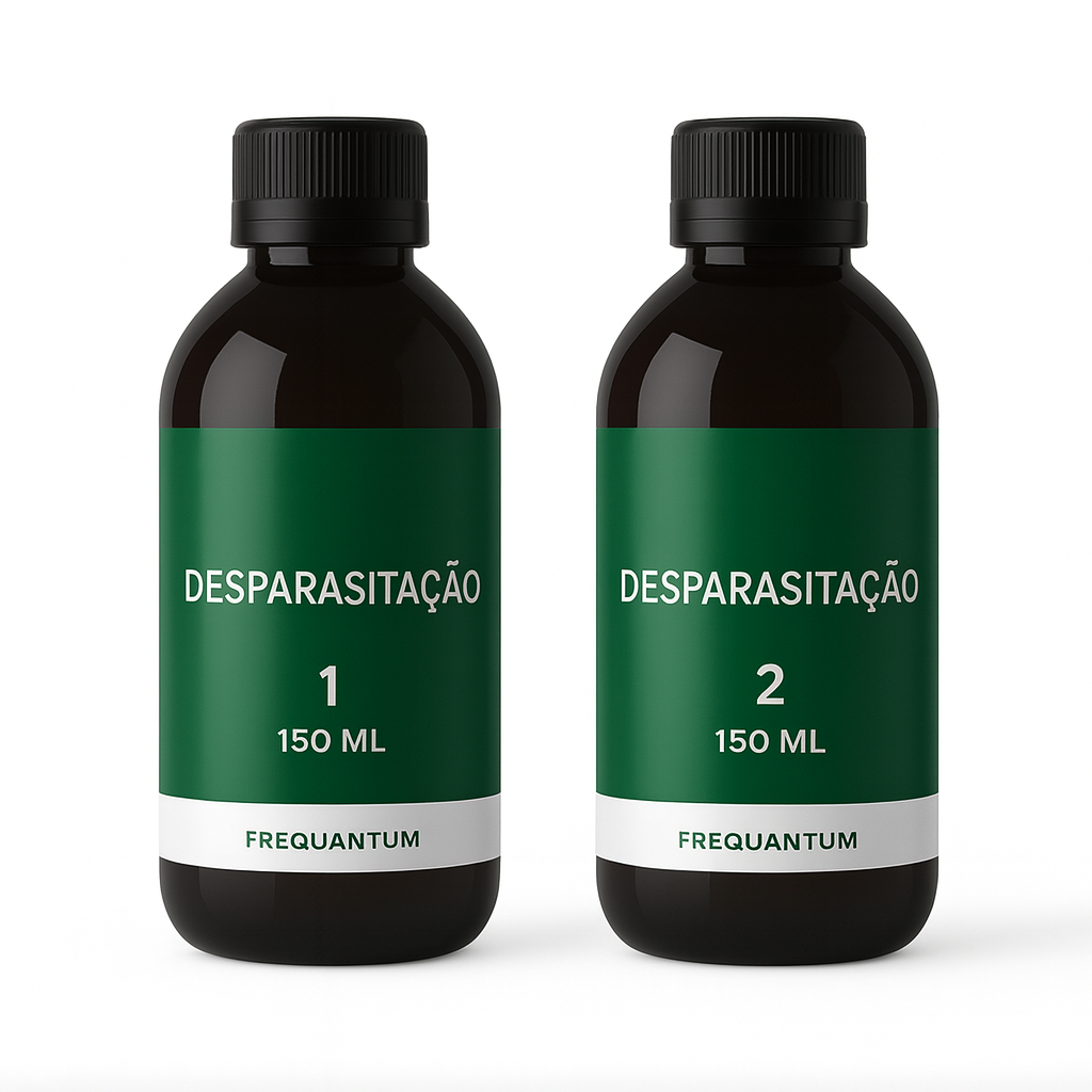 Kit Desparasitação Natural - Frascos do Protocolo de Limpeza Profunda