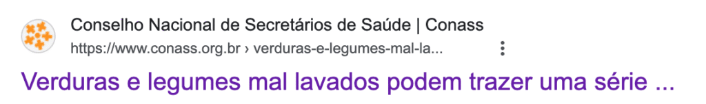 Perigo de parasitas em vegetais mal higienizados