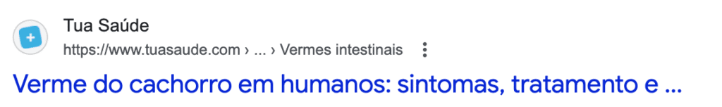 Sintoma de parasitas - verme de cachorro transmitido para humanos